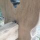 Solid wood farmhouse table, 220 cm long