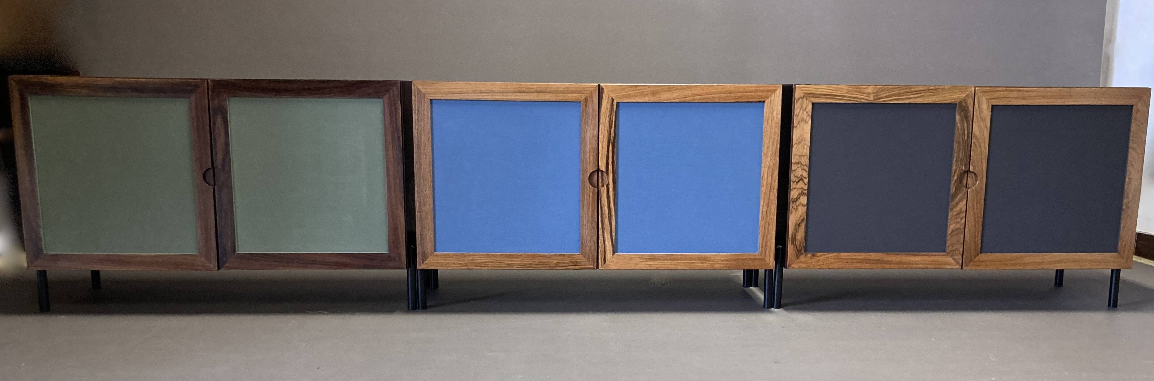 Scandinavian design rosewood chest of drawers 1950.