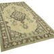 1970s handwoven vintage anatolian beige carpet 155 cm x 266 cm
