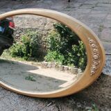Miroir ancien doré style Art déco 120cm x 65cm