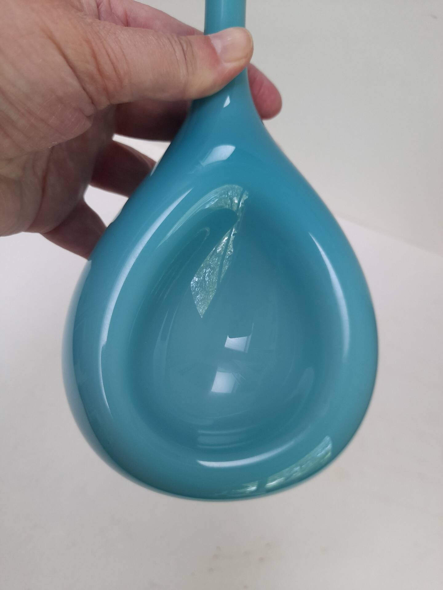 Vase suédois en opaline Elme Glasbrück