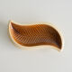 Beige and off-white ceramic ravier