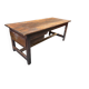 Old farmhouse table in solid wood with drawer – 182×76 cm –