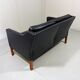 Black leather sofa by Børge Mogensen for Fredericia, Denmark