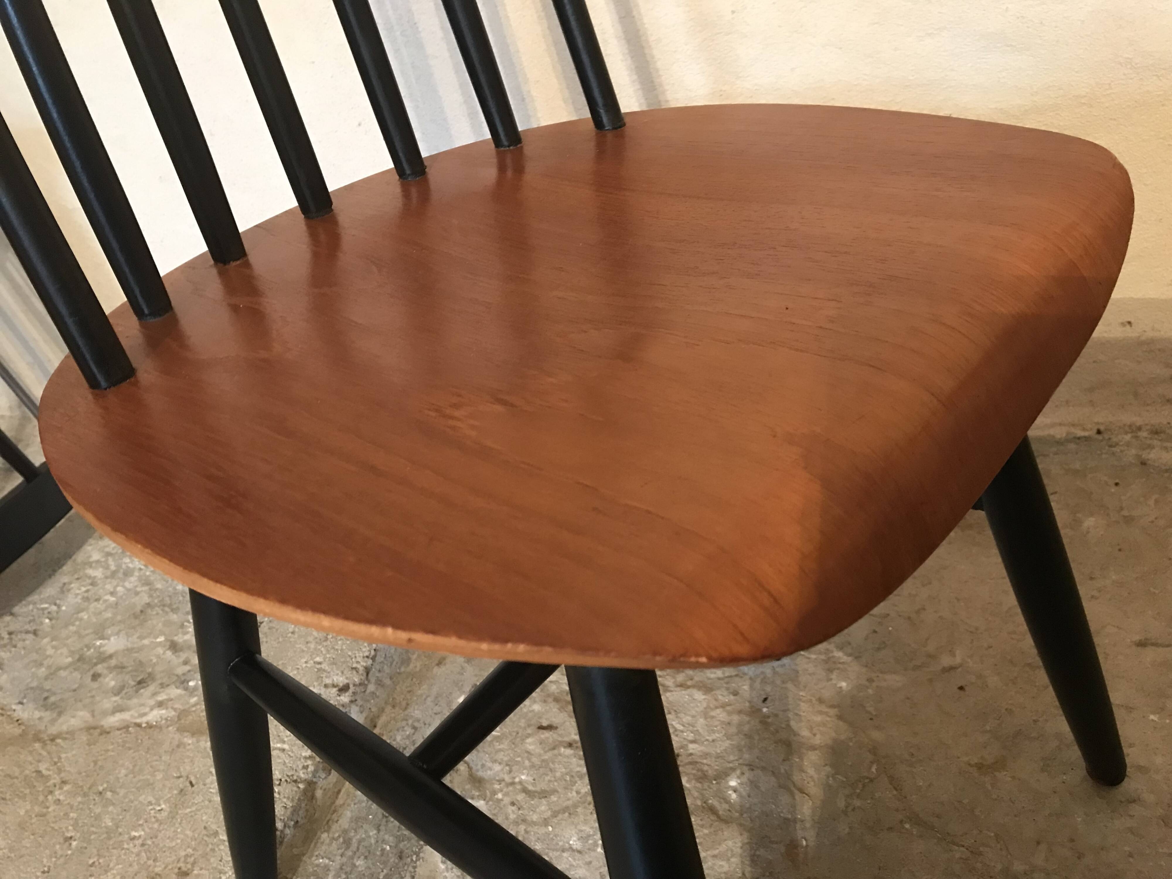 Set of 8 Scandinavian vintage Tapiovaara chairs