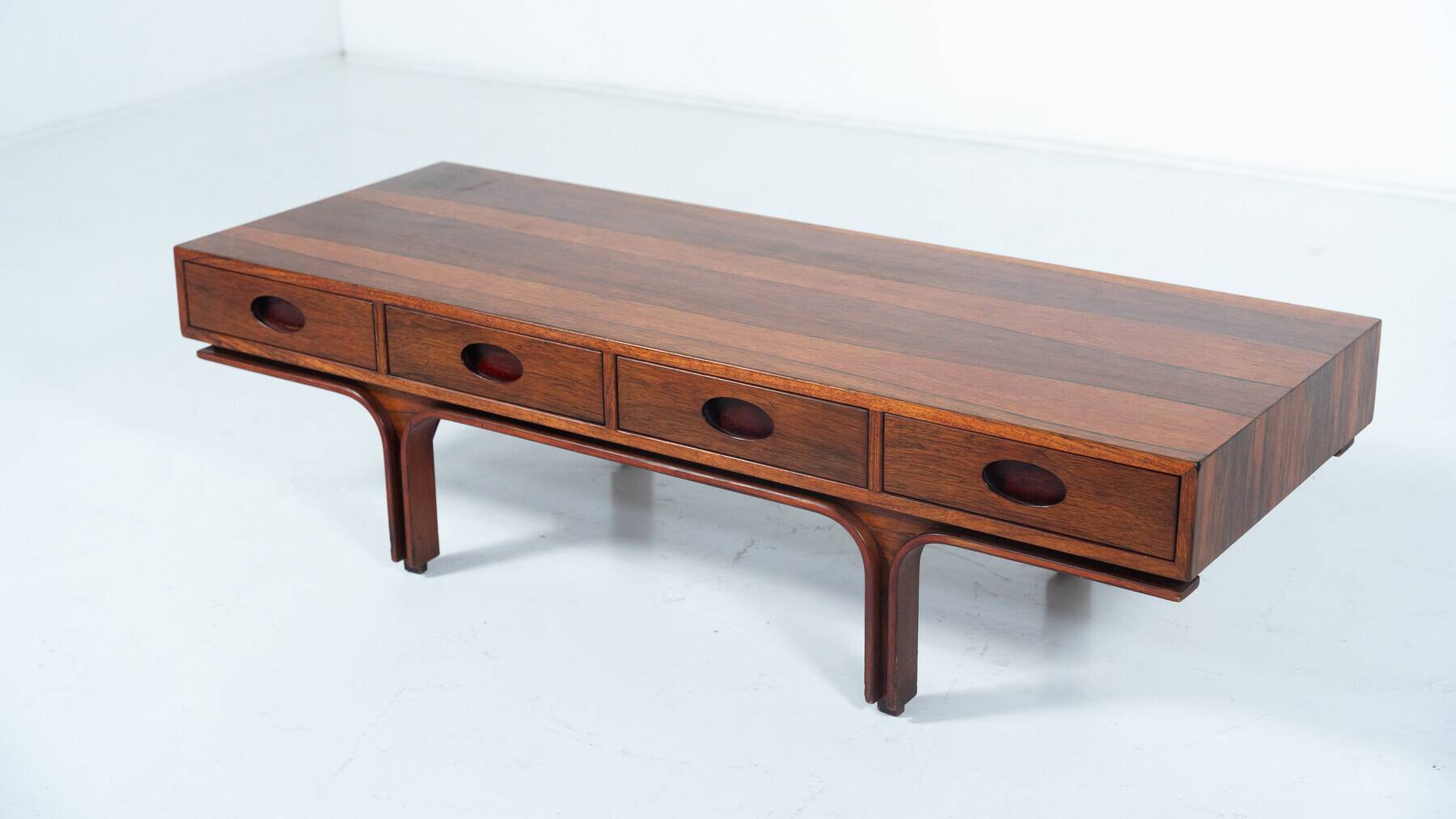Mid-Century Gianfranco Frattini, wooden Coffee Table for Bernini, Italy