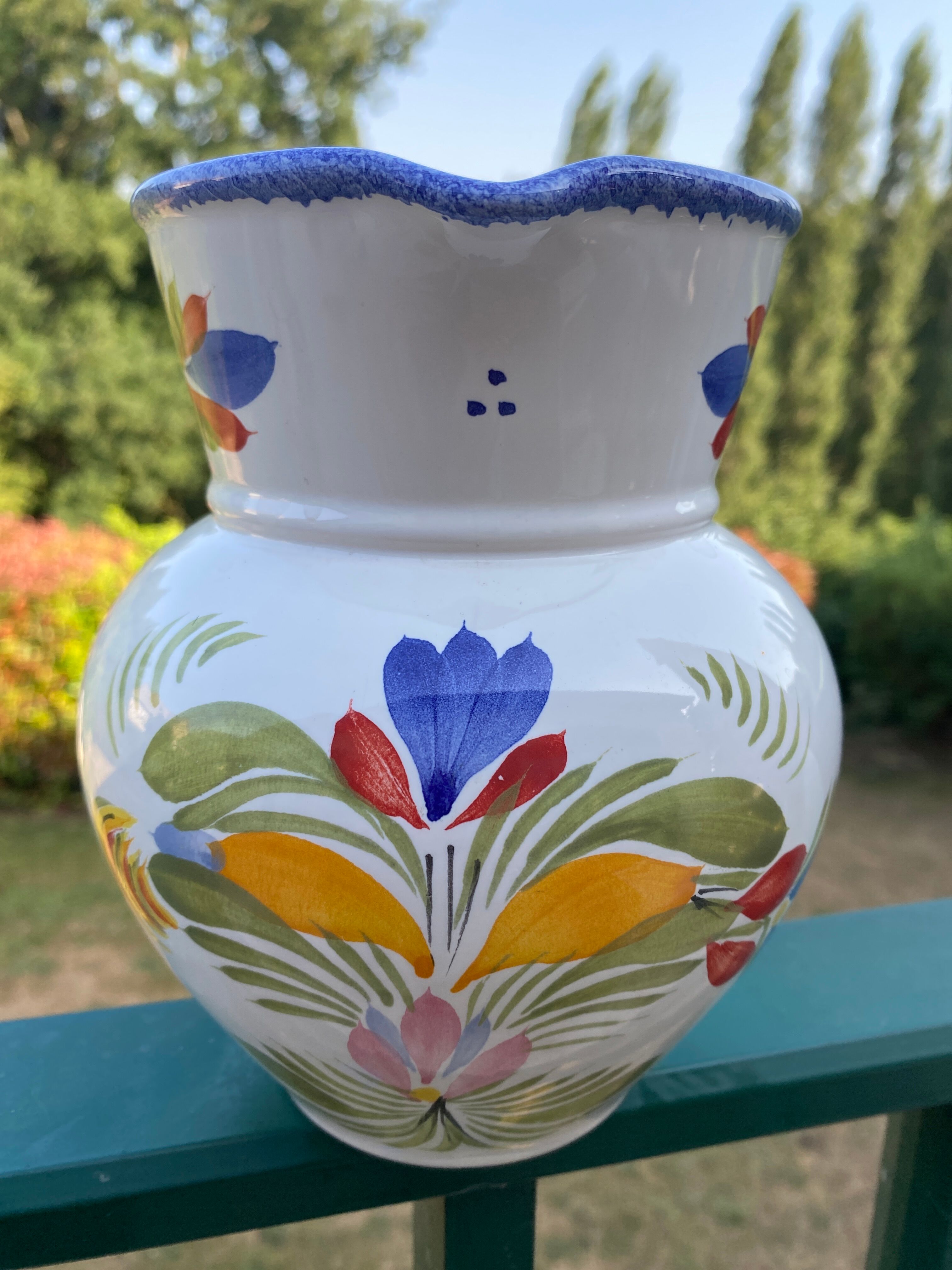 Vintage Quimper water/milk pitcher