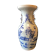 China white porcelain baluster vases under covered 19th century celadon 42.8 cm