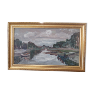 Marine huile sur toile