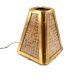 Ensemble de 2 lampes régence hollywoodiennes en laiton et paille viennoise, Italie 60's / 70's