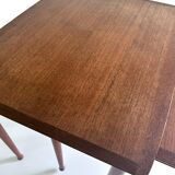 2 Scandinavian Nesting Tables, Teak