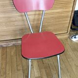 Vintage Formica chair 1950/60 red