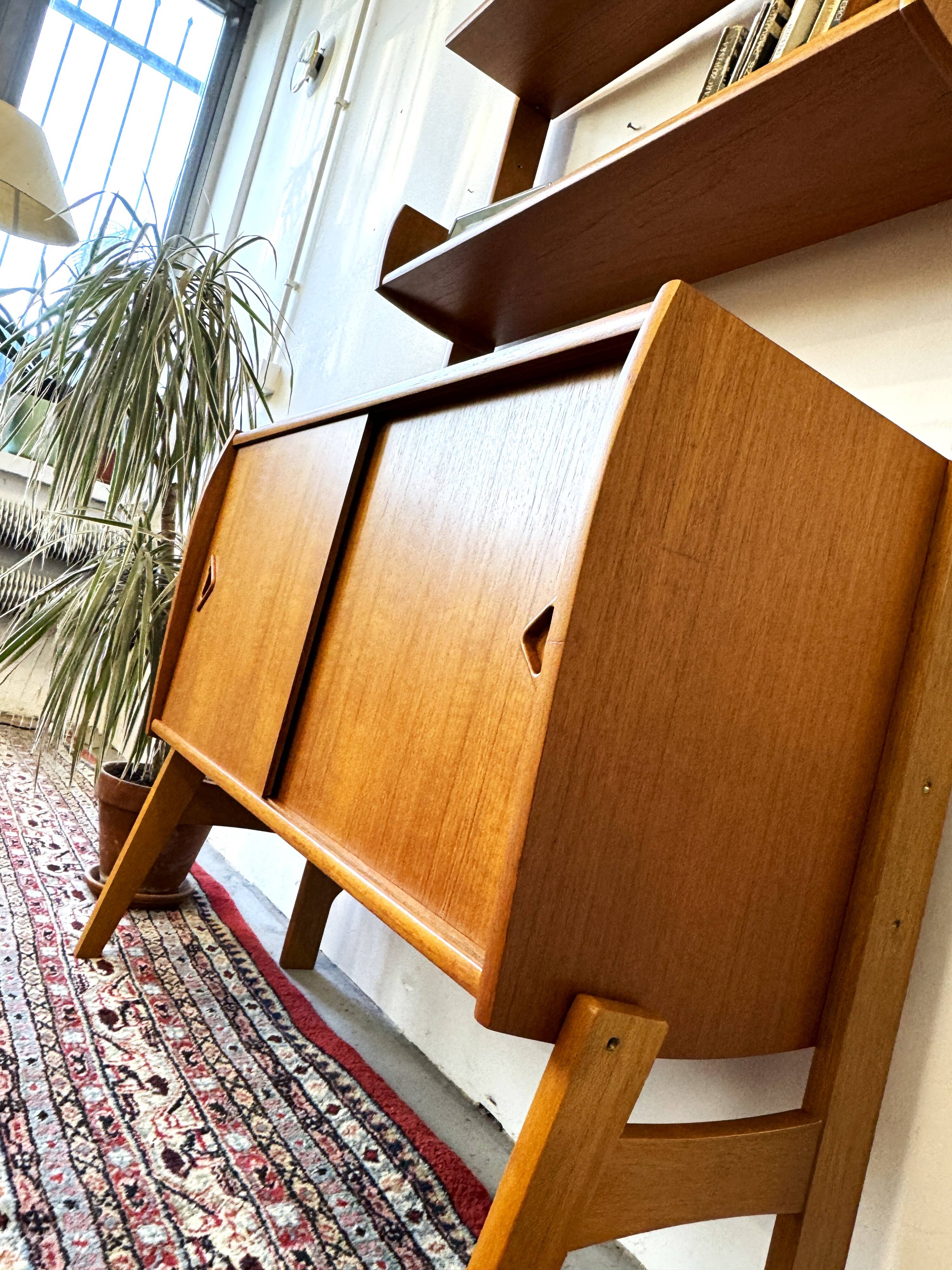 Modular free standing shelves, norway 1960s/1970s, vintage