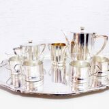 Art Deco service in silver metal SIGG
