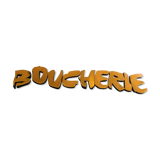 Beautiful letters in yellow from butchery