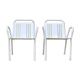 Pair of vintage metal armchairs for the outdoors