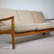Canapé 3 places design danois en teck par KS Möbler, années 1960