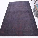 4x8 Shades Of Purple Oriental Handmade Wool Turkish Vintage Rug, 140x230Cm
