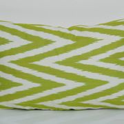 12" x 20" yellow ikat pillow cover, accent pillow ikat fabric central asian tajik ikat