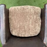 Vintage leather club chair, 1930s