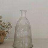 Old carafe with engraved flowers
