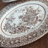 2 plates brown English Ironstone