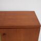 Buffet Ilmari Tapiovaara in teak with fabric and brass details.
