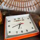 Pendule Jaz transistor orange vintage
