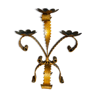 Chandelier wrought iron Art-popular with three arms old