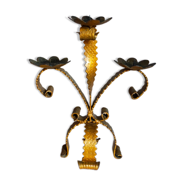 Chandelier wrought iron Art-popular with three arms old