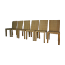 Lot de 6 chaises modèle 1935 de Jean Michel Frank et Adolphe Chanaux pour Ecart International