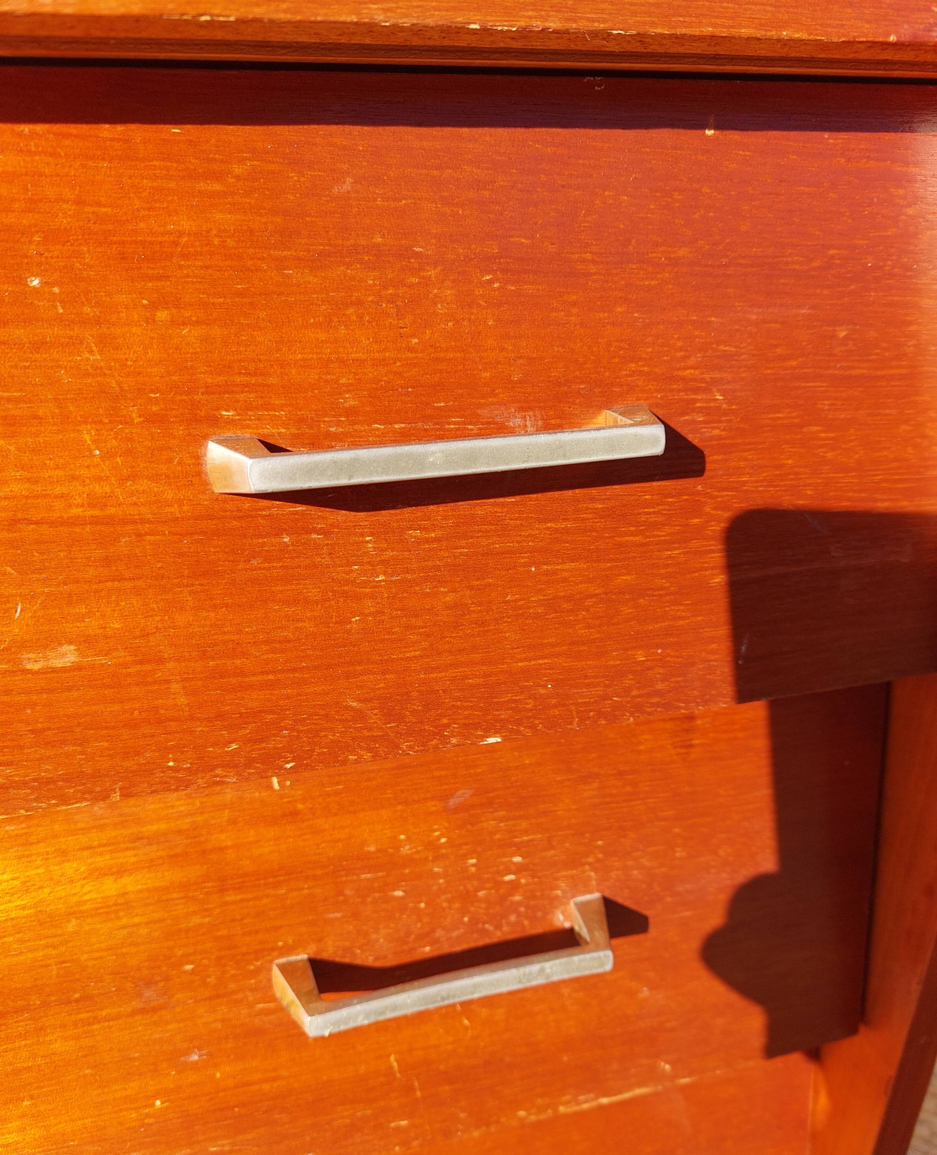 Vintage chest of drawers with tapered legs