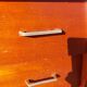 Vintage chest of drawers with tapered legs