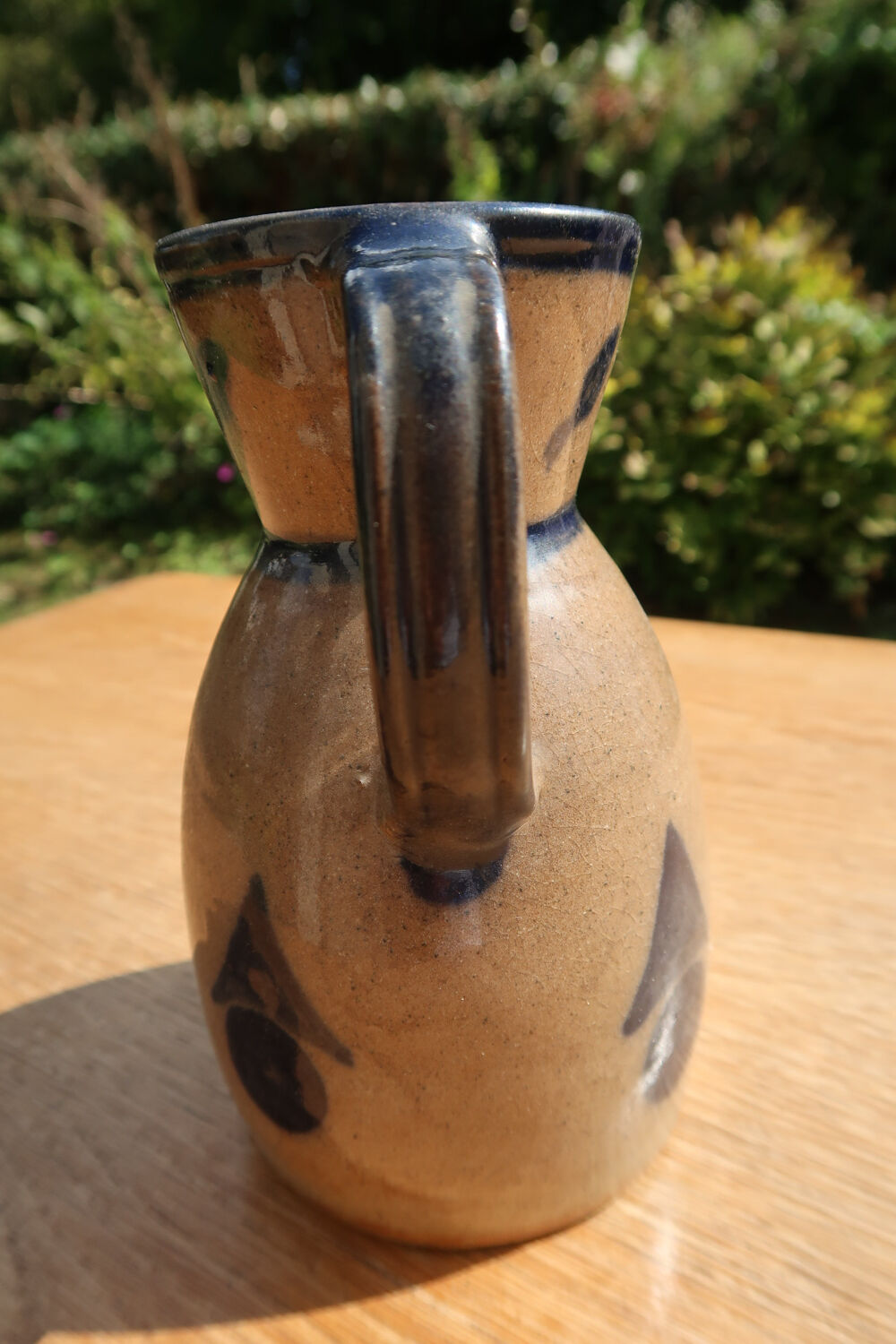 Vintage ceramic pitcher or carafe or jug