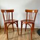 Duo de chaises bistrot Luterma années 30