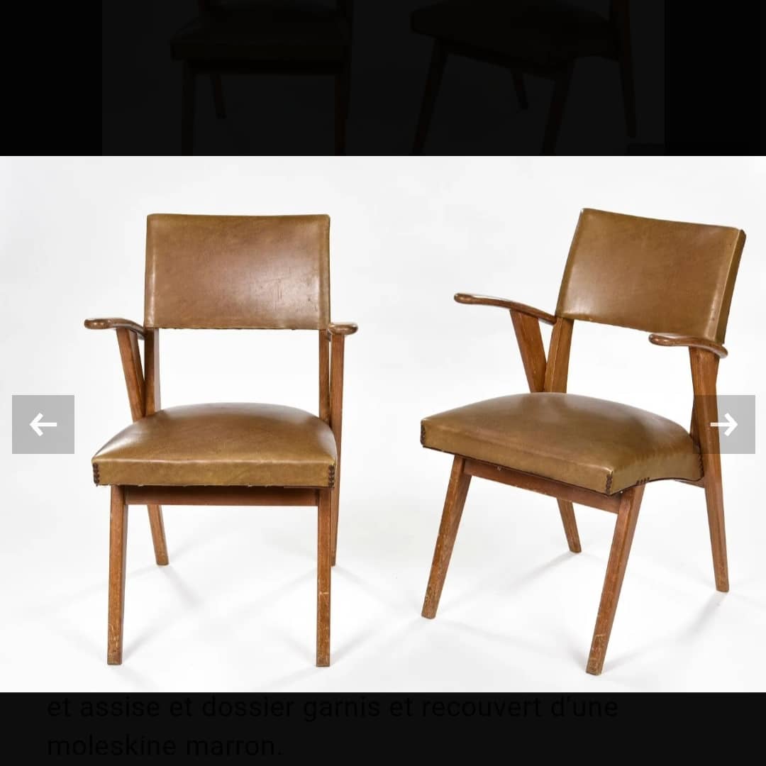 Pair of vintage Scandinavian style armchairs