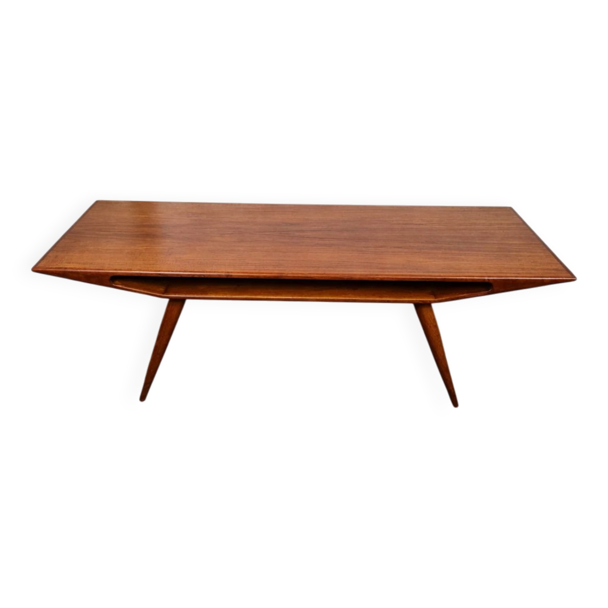 Teak coffee table model 100 by Gunni Omann for Omann Jun, Denmark, 1960.