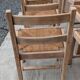 Set of 6 straw chairs