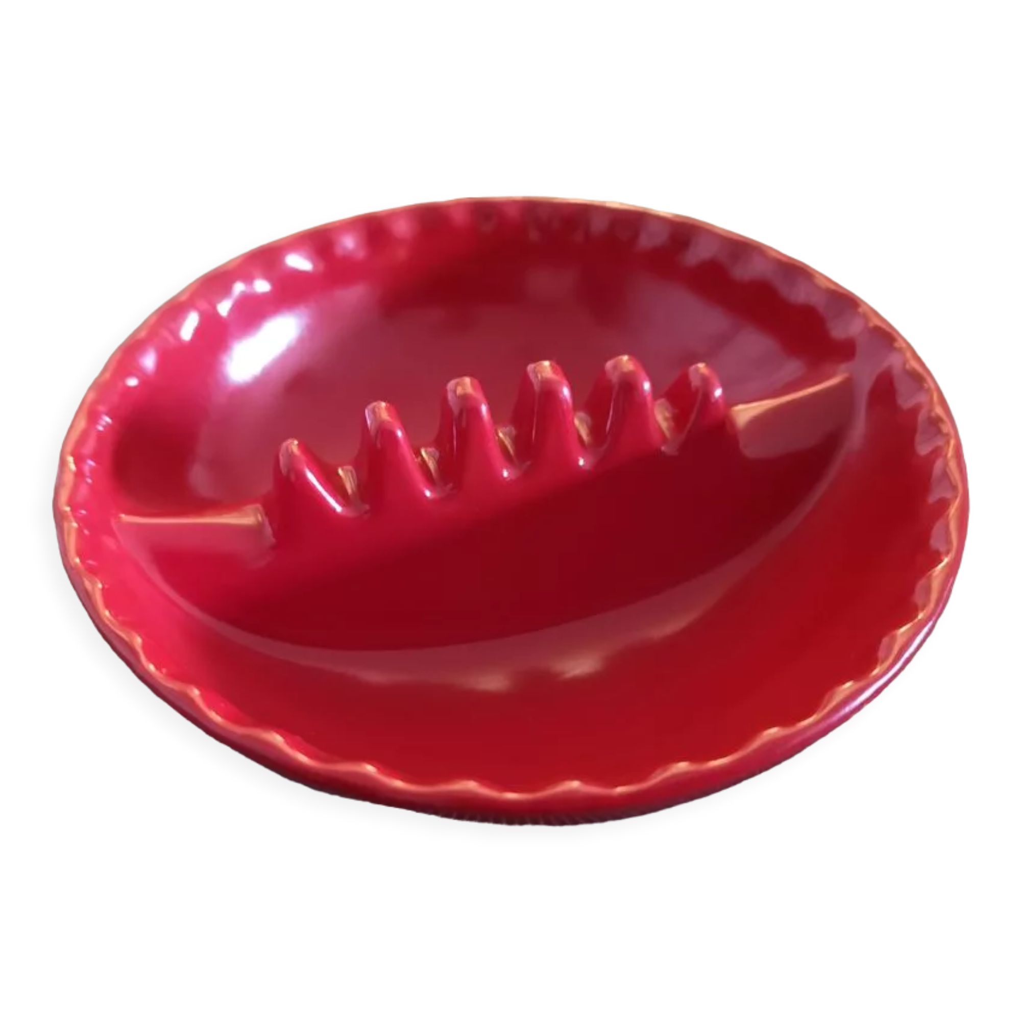 Red Melamine Ashtray Willert Home, USA, 1970s