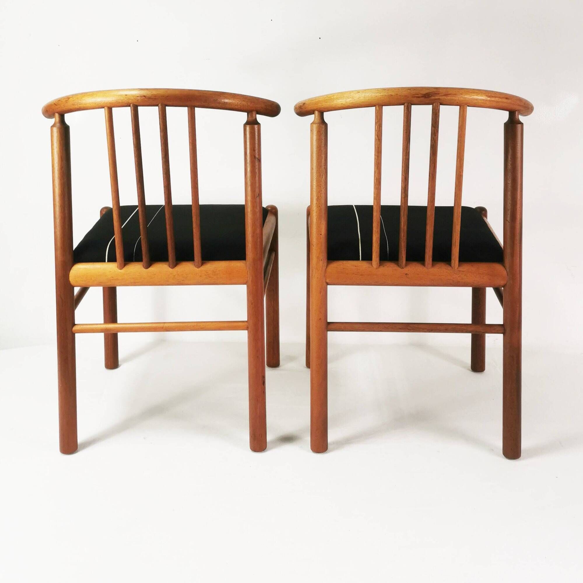 Ensemble de 6 chaises en teck, style Mid-Century, Danemark, années 1970.