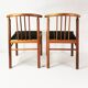 Ensemble de 6 chaises en teck, style Mid-Century, Danemark, années 1970.