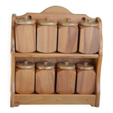 Étagère à épices en bois