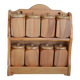 Wooden spice rack