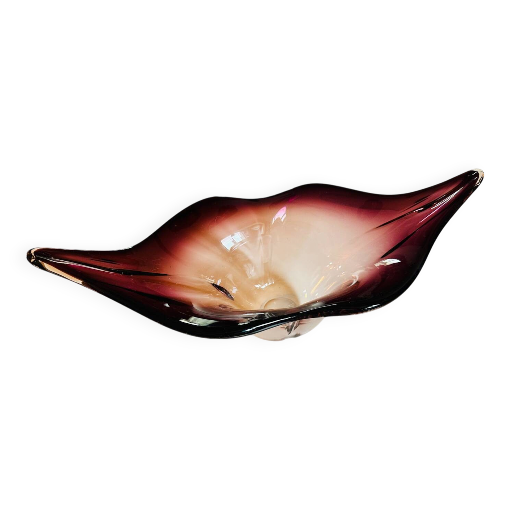 Vintage 70s Murano fruit bowl