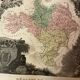 Old illustrated map of Gard