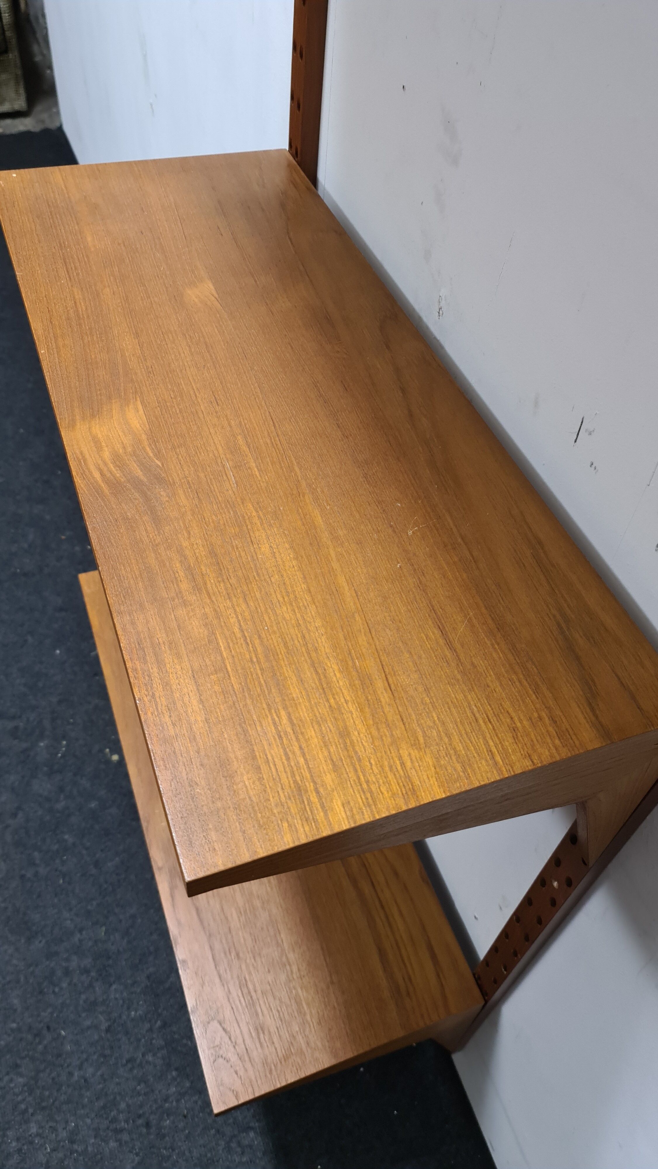 Système de mur en teck vintage par Poul Cadovious