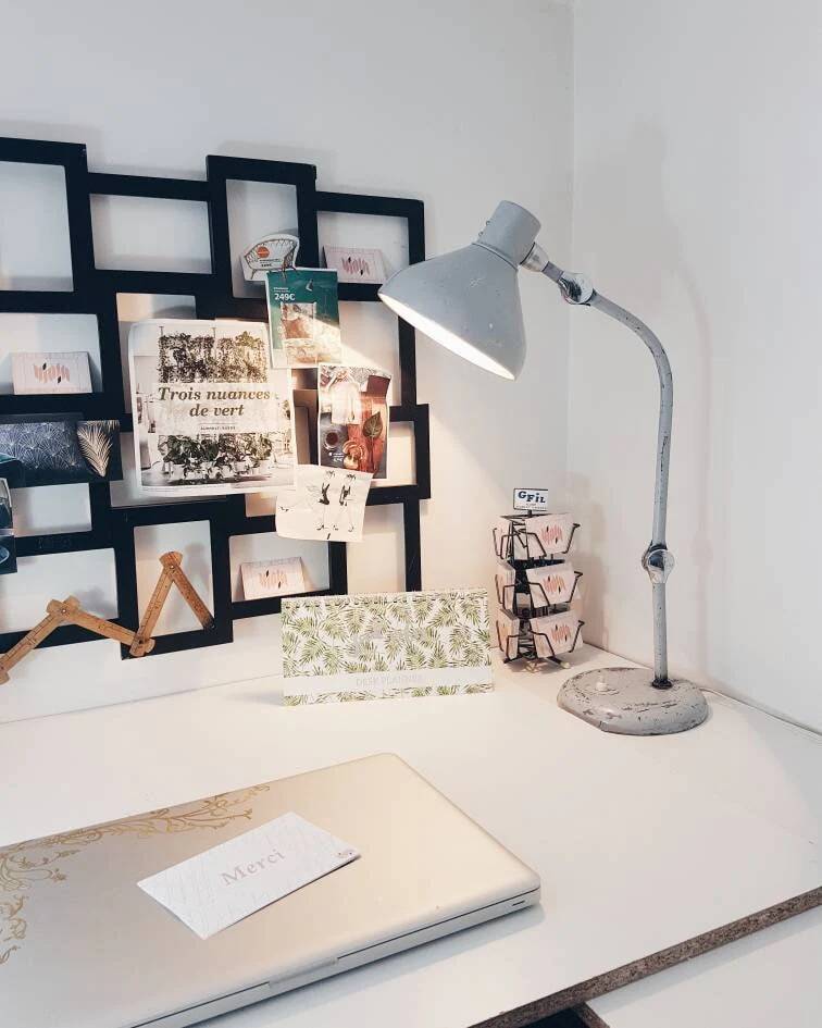 Lampe de bureau industrielle – atelier jumo gs1 – gris style jielde – année