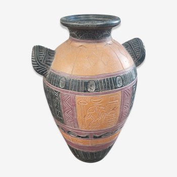 Ethnic vase with handles