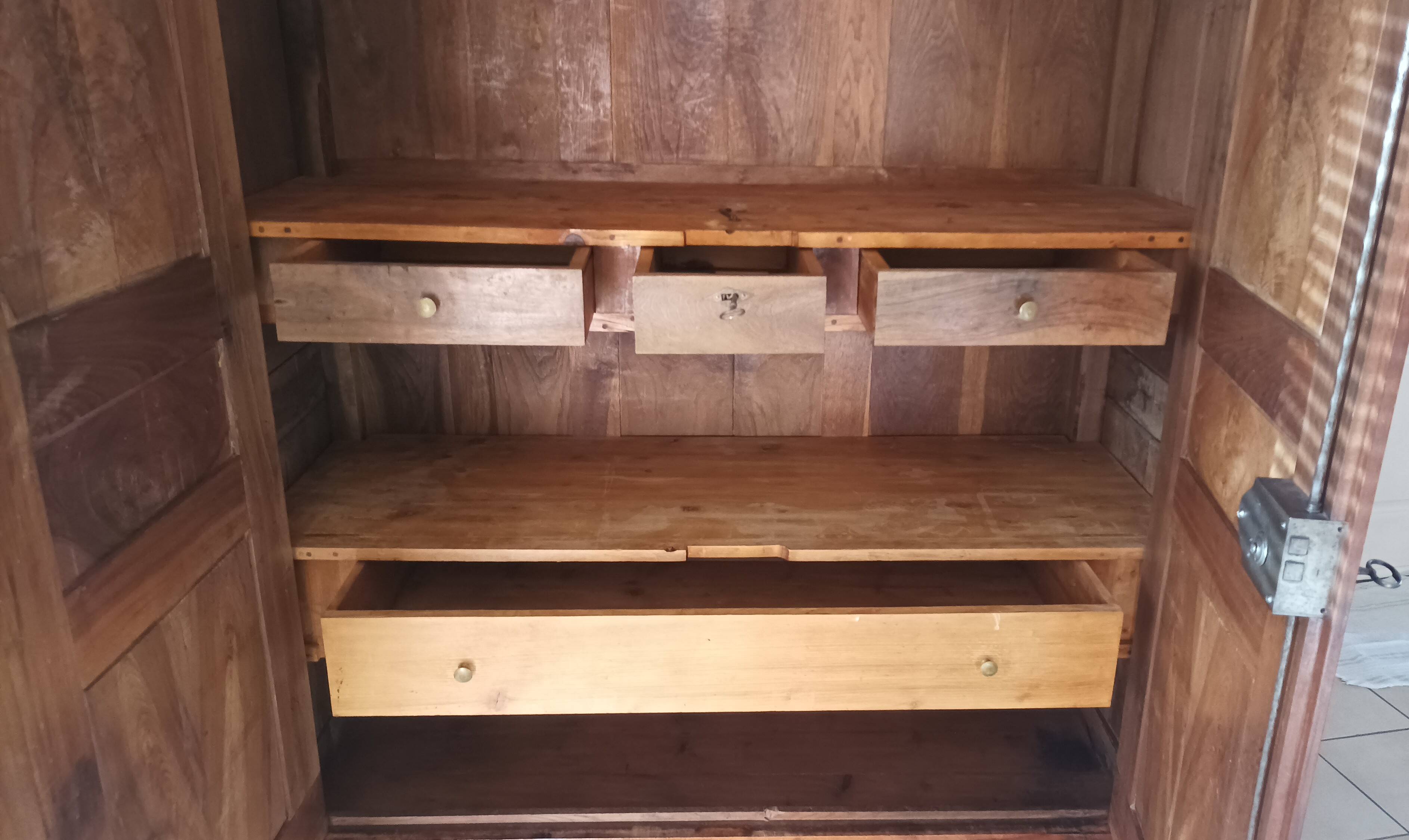 Empire walnut wardrobe