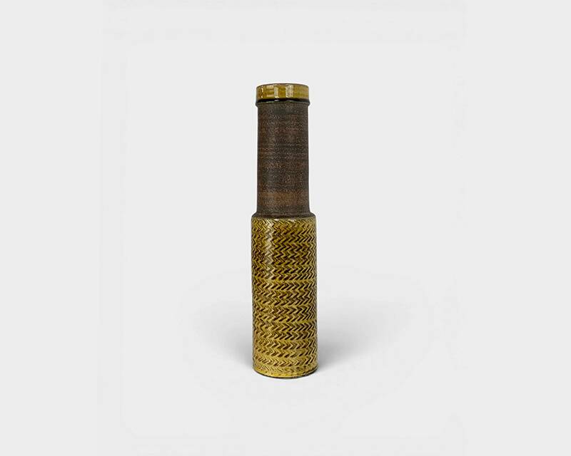 Vase sculptural en grès, Nils Kähler pour Kähler, Danemark, 1960